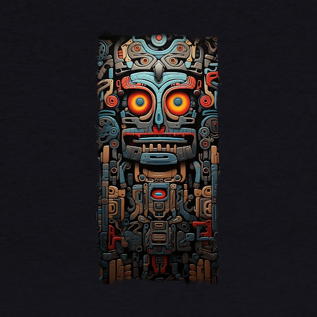 Techno Tiki Totem by DavidLoblaw